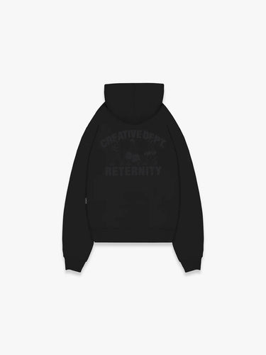 RETERNITY - CREATIVE DEPT LOGO HOODIE - BLACK