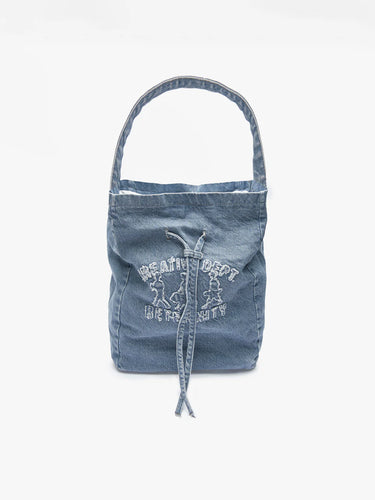 RETERNITY - CREATIVE DEPT LOGO TOTE BAG - BLUE DENIM