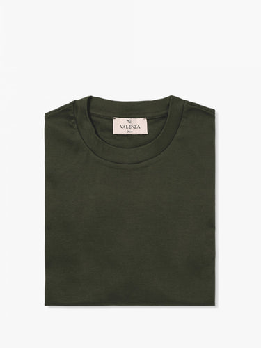 VALENZA - INTERLOCK SUPIMA T-SHIRT GREEN