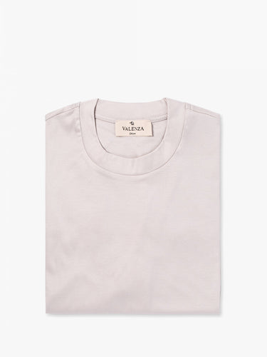 VALENZA - INTERLOCK SUPIMA T-SHIRT PEARL GREY