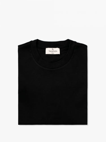 VALENZA - INTERLOCK SUPIMA T-SHIRT BLACK