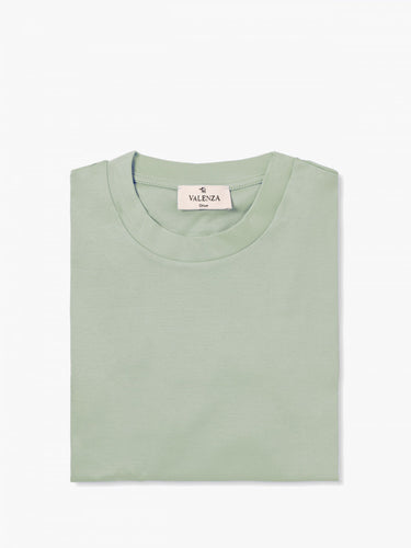 VALENZA - INTERLOCK SUPIMA T-SHIRT VENICE GREEN 