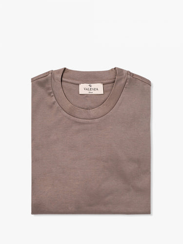 VALENZA - INTERLOCK SUPIMA T-SHIRT LEAD GRAY 