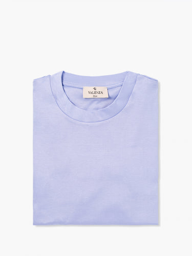 VALENZA - INTERLOCK SUPIMA T-SHIRT LIGHT BLUE 