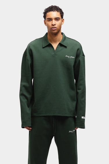 RIVERO - POLO LONGSLEEVE FOREST GREEN