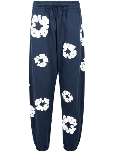 DENIM TEARS - THE COTTON WREATH SWEATPANTS NAVY BLUE