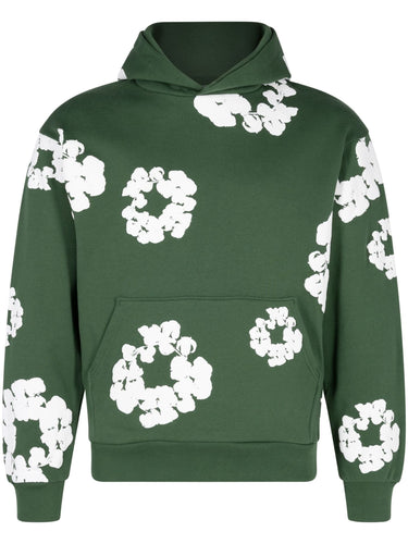 DENIM TEARS - THE COTTON WREATH HOODIE GREEN