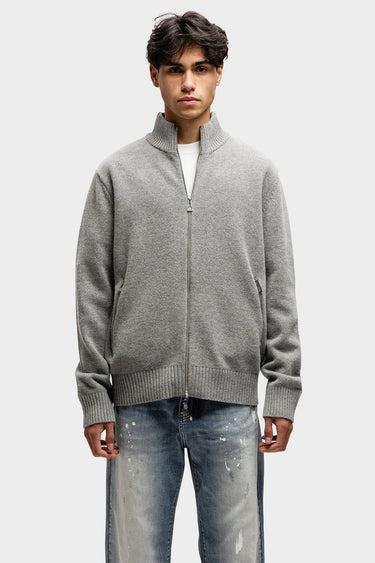 RIVERO - WOOL ZIP UP FROST GREY