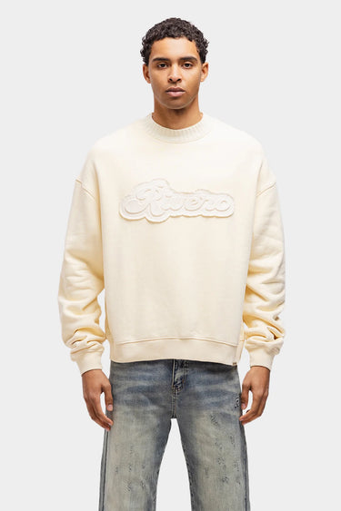 RIVERO - EMBOSSED SWEATER OFF WHITE