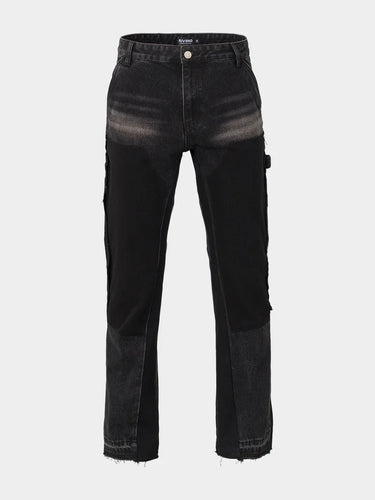 RIVERO - ATELIER CARPENTER FLARED JEANS BLACK