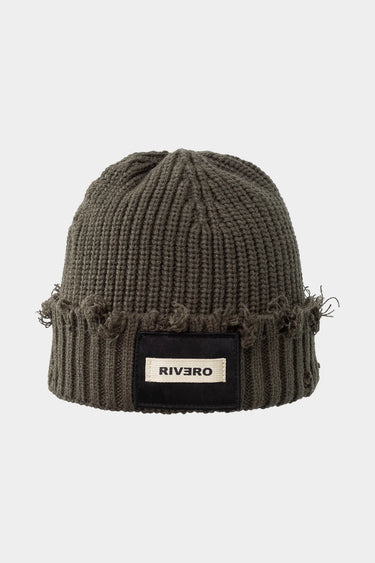 RIVERO - ARCTIC DISTRESSED BEANIE GREEN