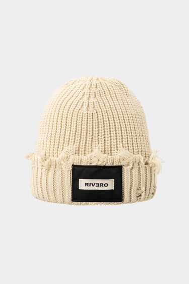 RIVERO - ARCTIC DISTRESSED BEANIE OFF WHITE