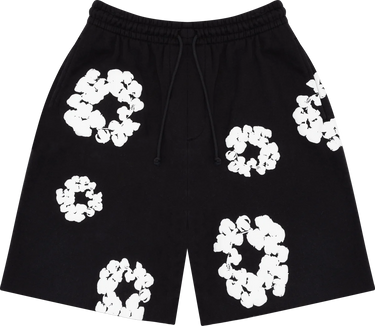 DENIM TEARS - THE COTTON WREATH SHORT BLACK