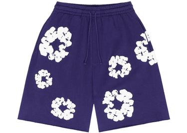 DENIM TEARS - THE COTTON WREATH SHORT PURPLE