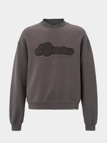 RIVERO - EMBOSSED SWEATER GREY