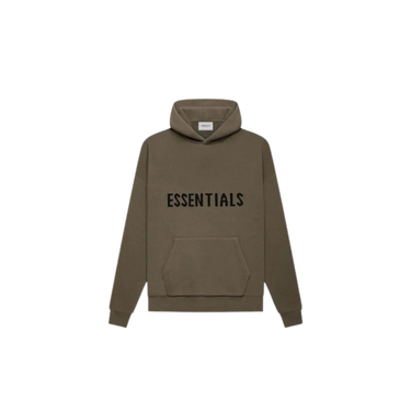 FEAR OF GOD ESSENTIALS KNIT PULLOVER HOODIE HARVEST