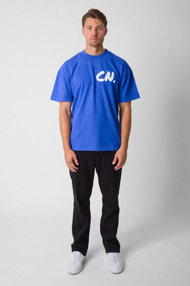 CHIQUE NOIR - CN LOGO TEE BLUE