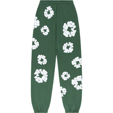 DENIM TEARS - THE COTTON WREATH SWEATPANTS GREEN