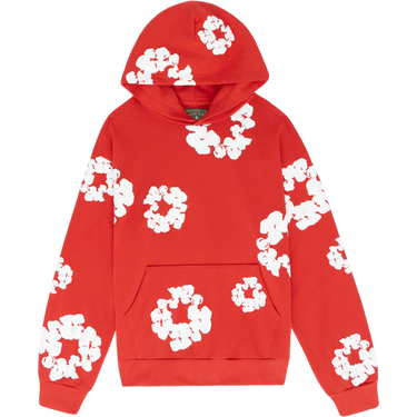 DENIM TEARS - THE COTTON WREATH HOODIE RED