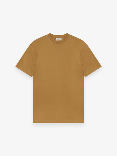 VALENZA - INTERLOCK SUPIMA T-SHIRT DARK GOLD