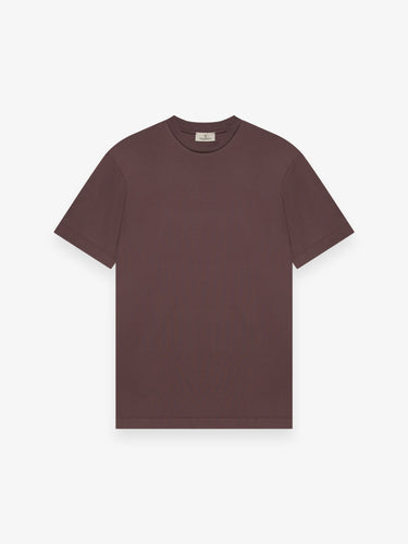 VALENZA - INTERLOCK SUPIMA T-SHIRT DARK SIENNA