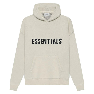 FEAR OF GOD ESSENTIALS KNIT PULLOVER HOODIE MOSS